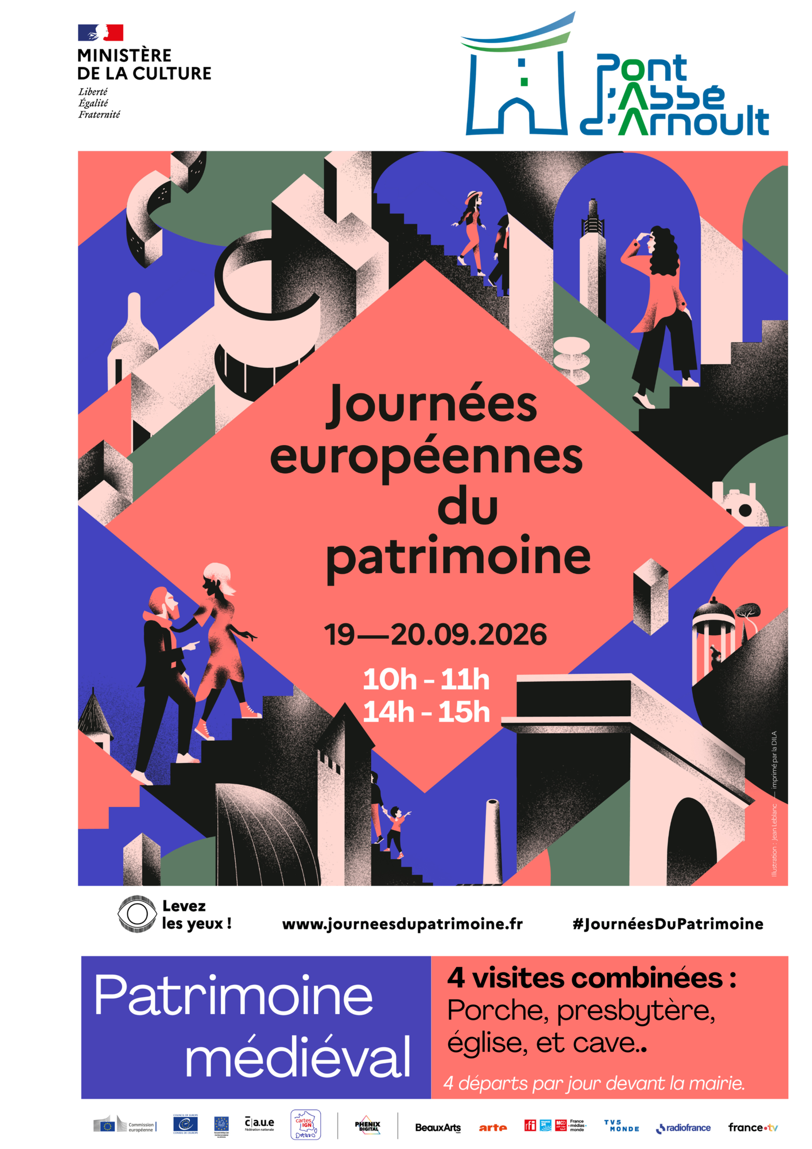 Affiche Journées Européennes du Patrimoine 2026