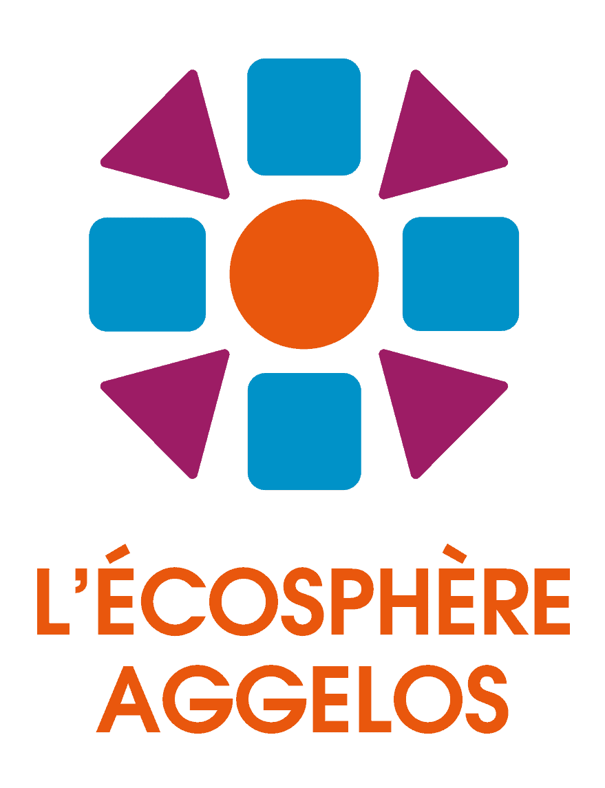 Logo Agence Ecosphère-Aggelos, scénographie